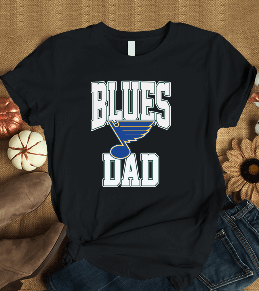 Blues Dad St Louis Hockey Team T-Shirt