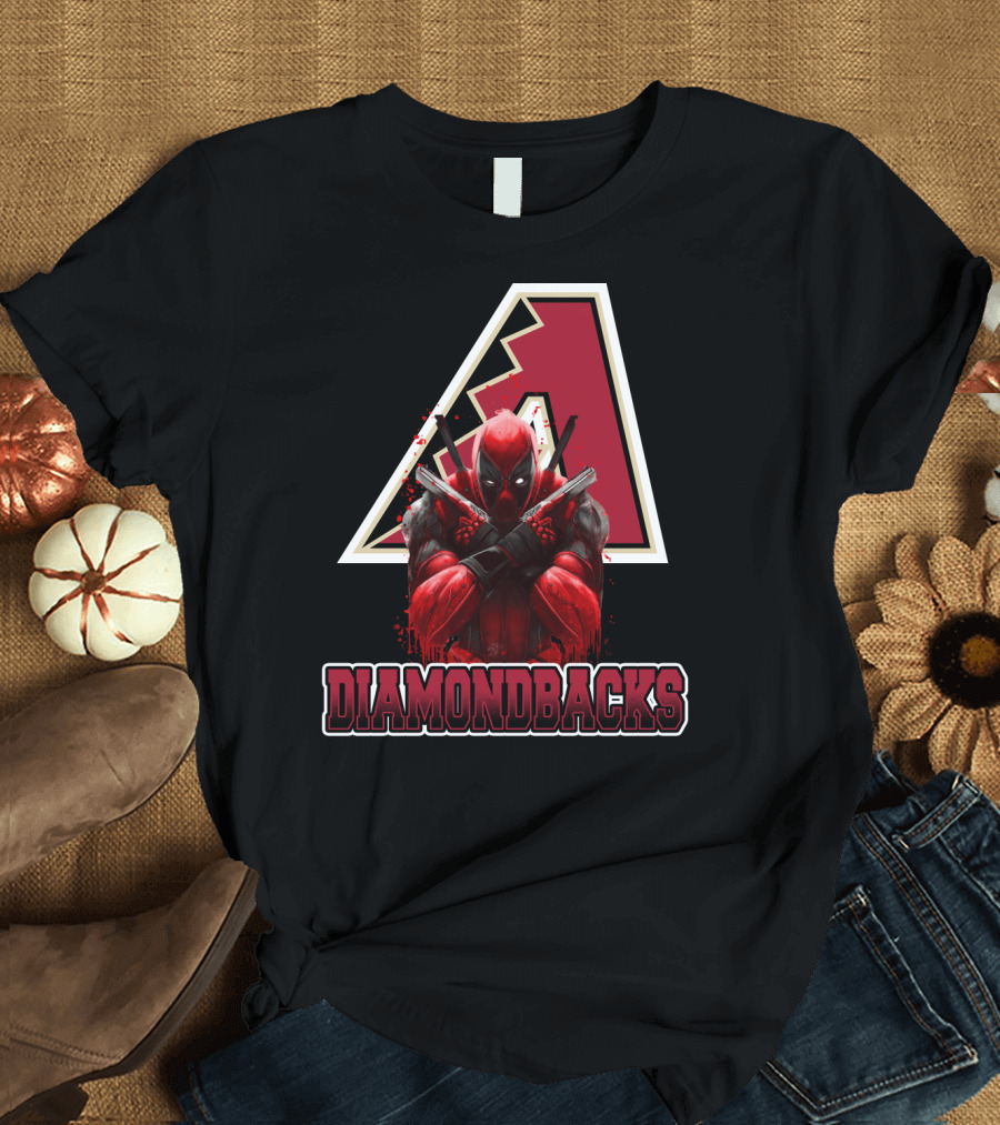 Arizona Diamondbacks Marvel Crossover with Deadpool T-Shirt