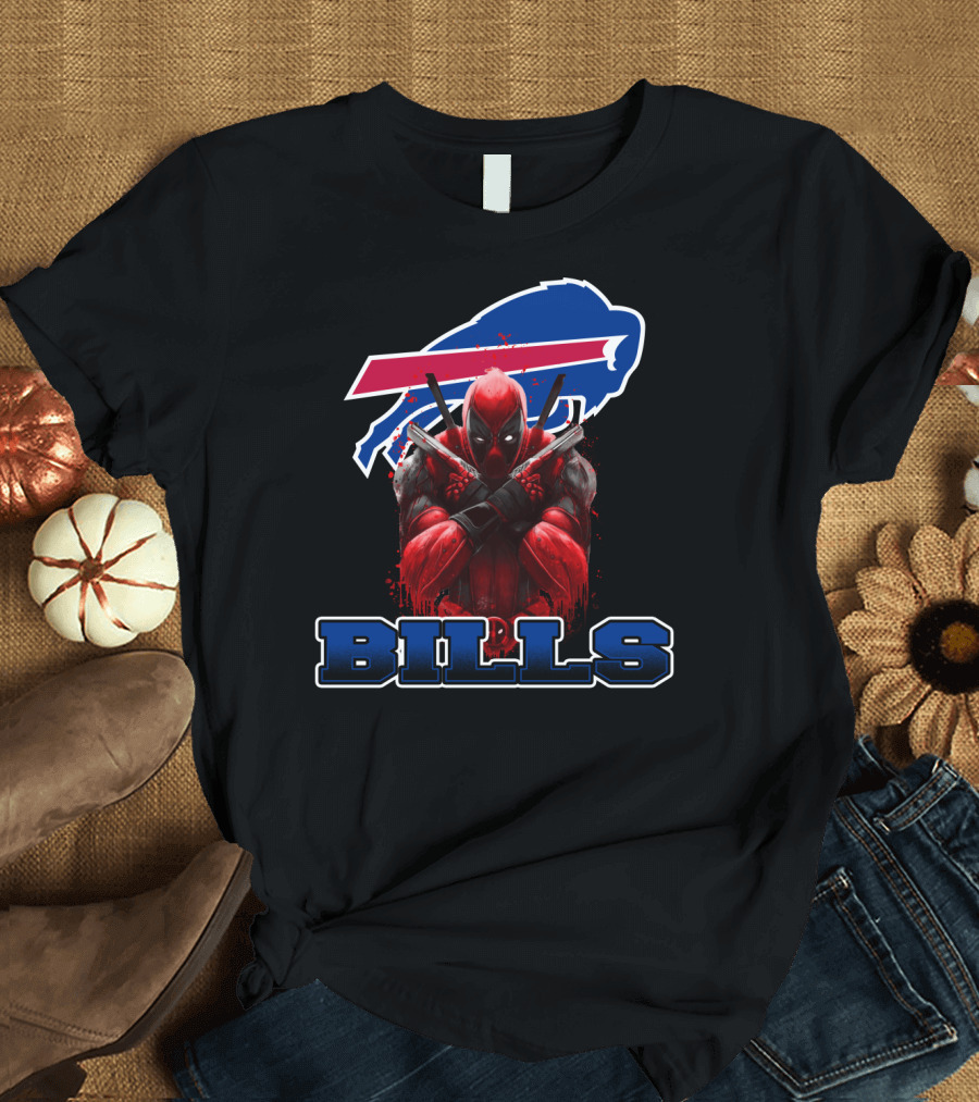 Buffalo Bills Deadpool Crossover Fans Unite T-Shirt