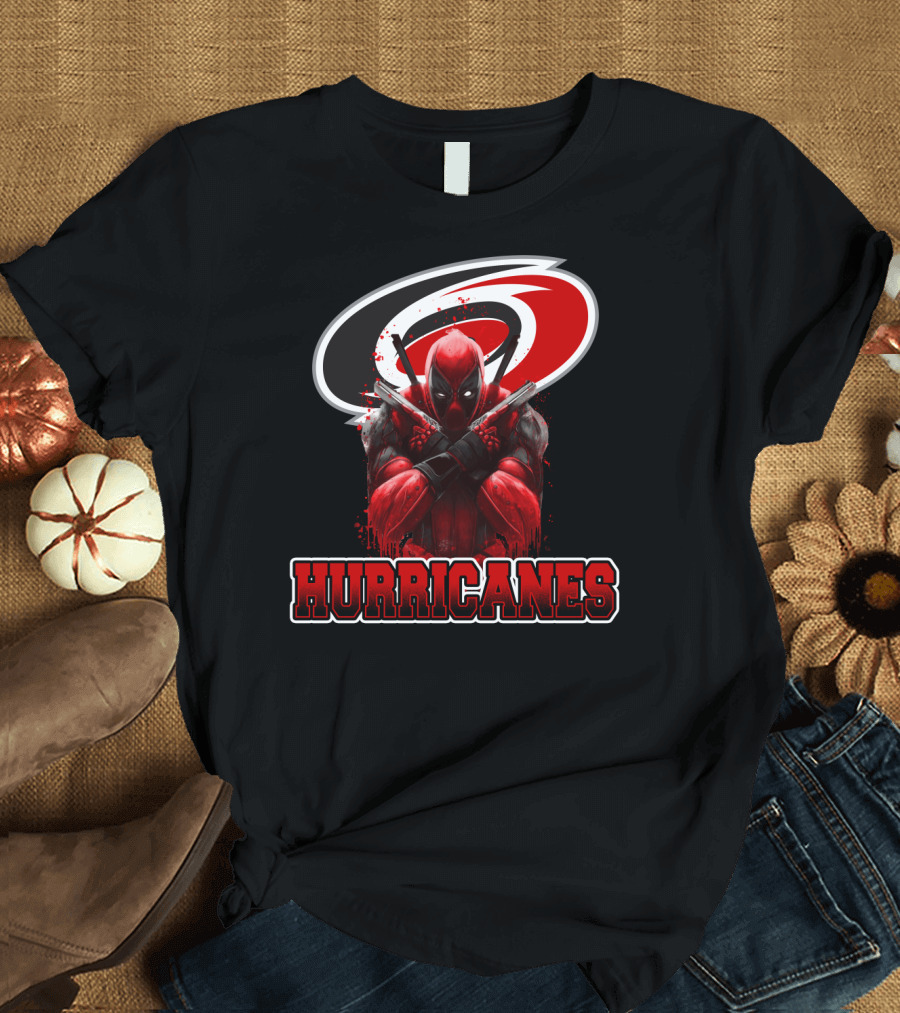 Carolina Hurricanes Deadpool Crossover Fan T-Shirt