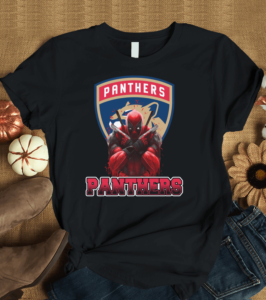 Florida Panthers Deadpool Crossover T-Shirt