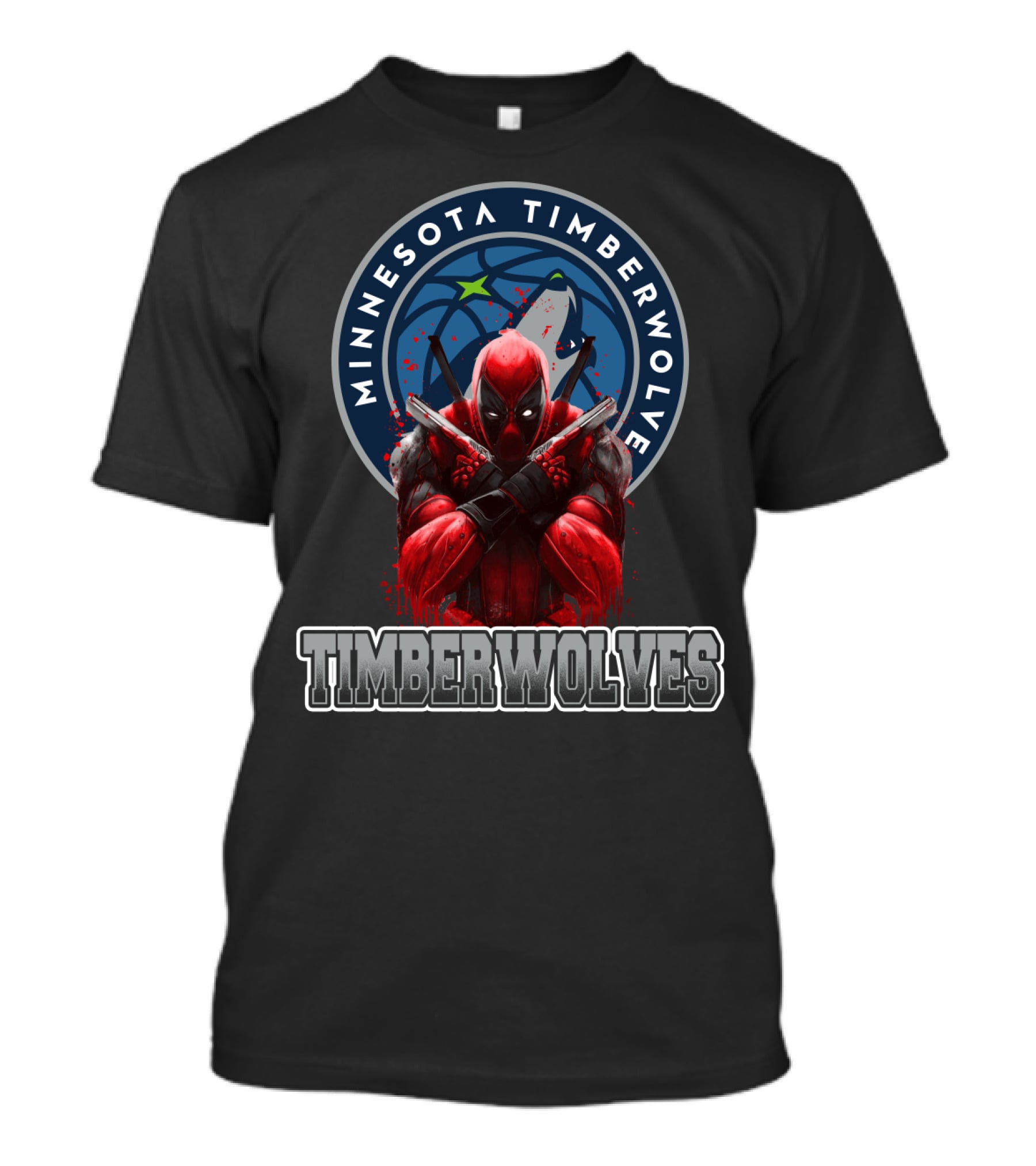 Minnesota Timberwolves Deadpool Crossover Fan T-Shirt