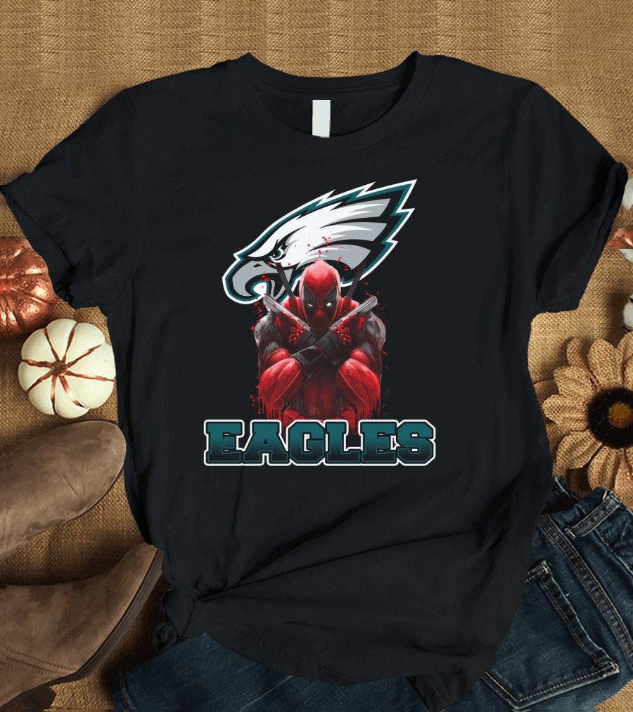 Philadelphia Eagles Deadpool Mashup Fans T-Shirt