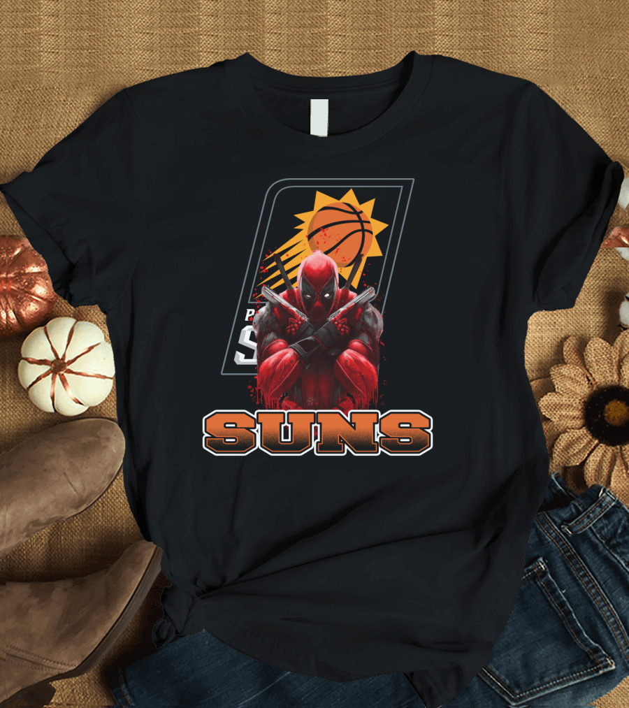 Phoenix Suns Basketball Deadpool Crossover Fan T-Shirt