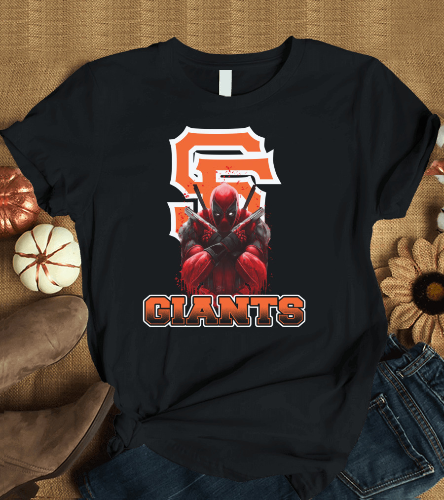 San Francisco Giants Deadpool Crossover Fans T-Shirt