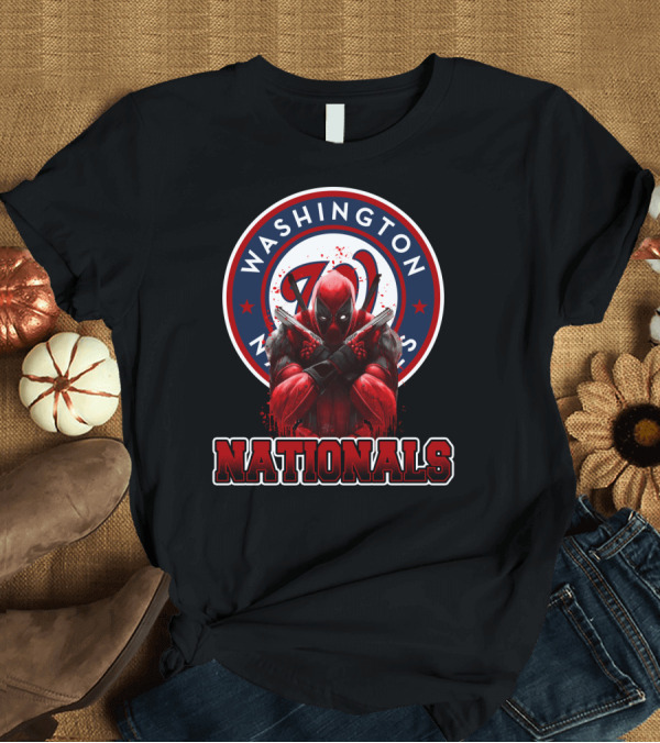 T-Shirt: Washington Nationals Deadpool Crossover Fan Merchandise T-Shirt Washington Nationals Deadpool Crossover Fan Merchandise T-Shirt