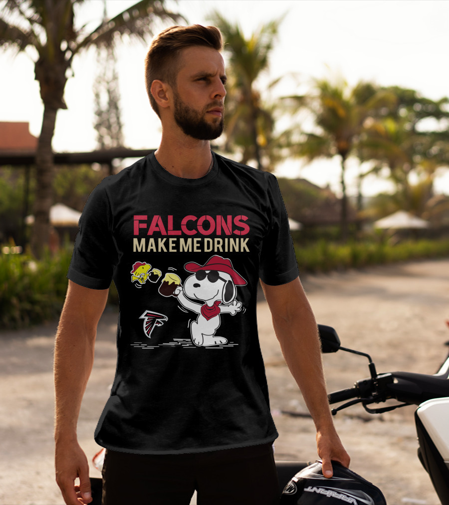Falcons Make Me Drink Snoopy Atlanta Falcons Fan T-Shirt