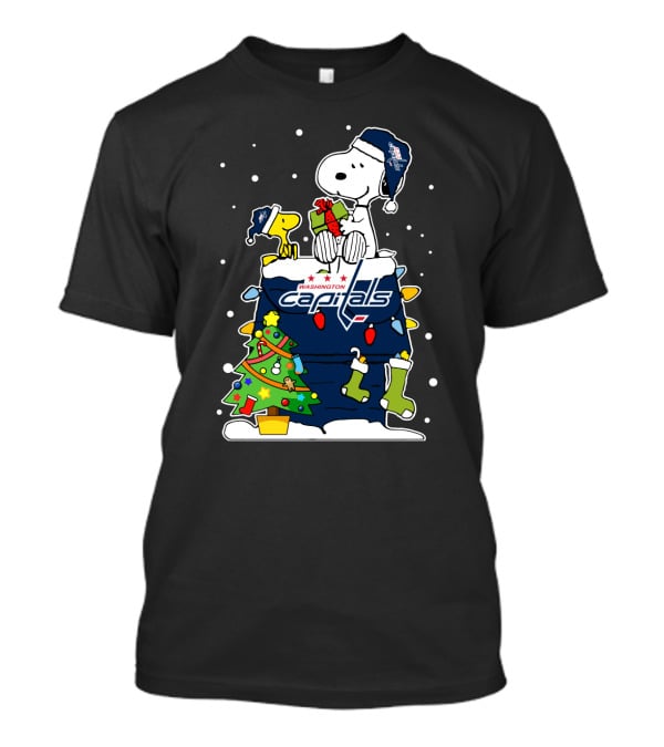 Washington Capitals Christmas Snoopy And Woodstock Gift T-Shirt
