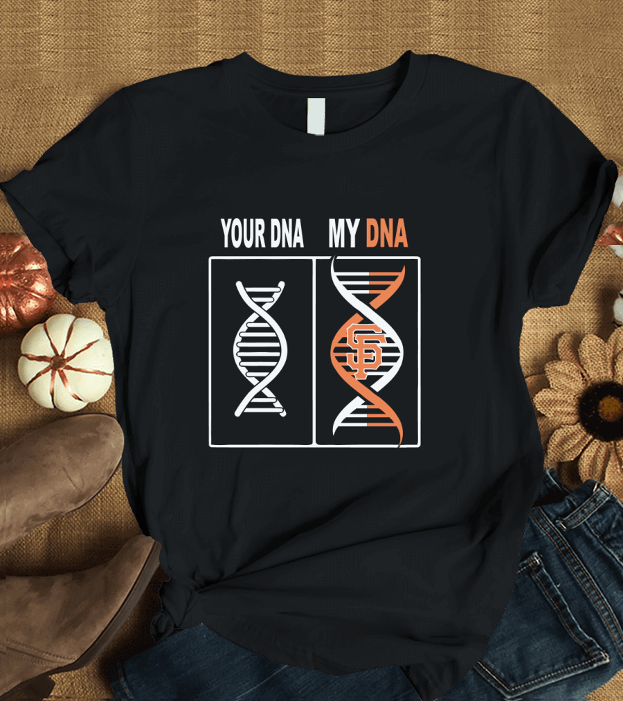 Your DNA My DNA San Francisco Giants Logo Spiral T-Shirt