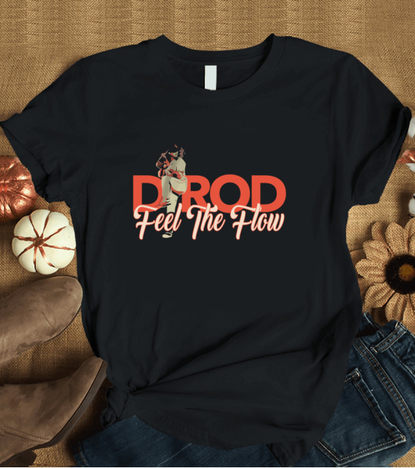 T-Shirt: DROD Feel The Flow Baseball Pitching Pose T-Shirt DROD Feel The Flow Baseball Pitching Pose T-Shirt