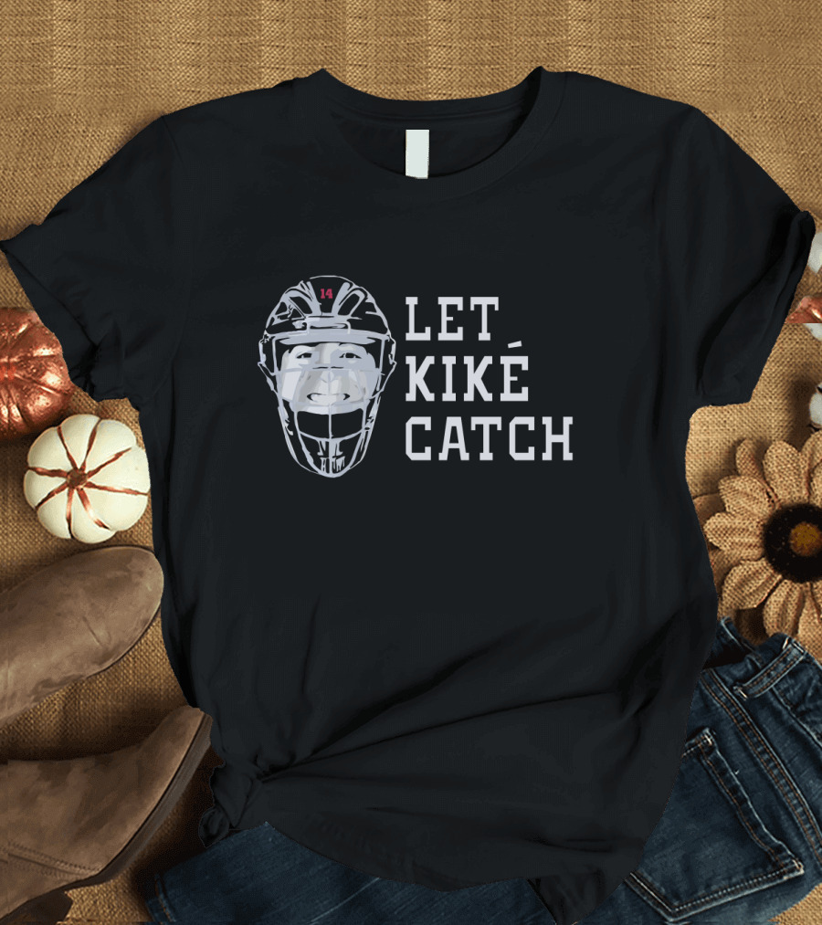 Let KiKE Catch Baseball Face Mask Los Angeles Dodgers Fans T-Shirt
