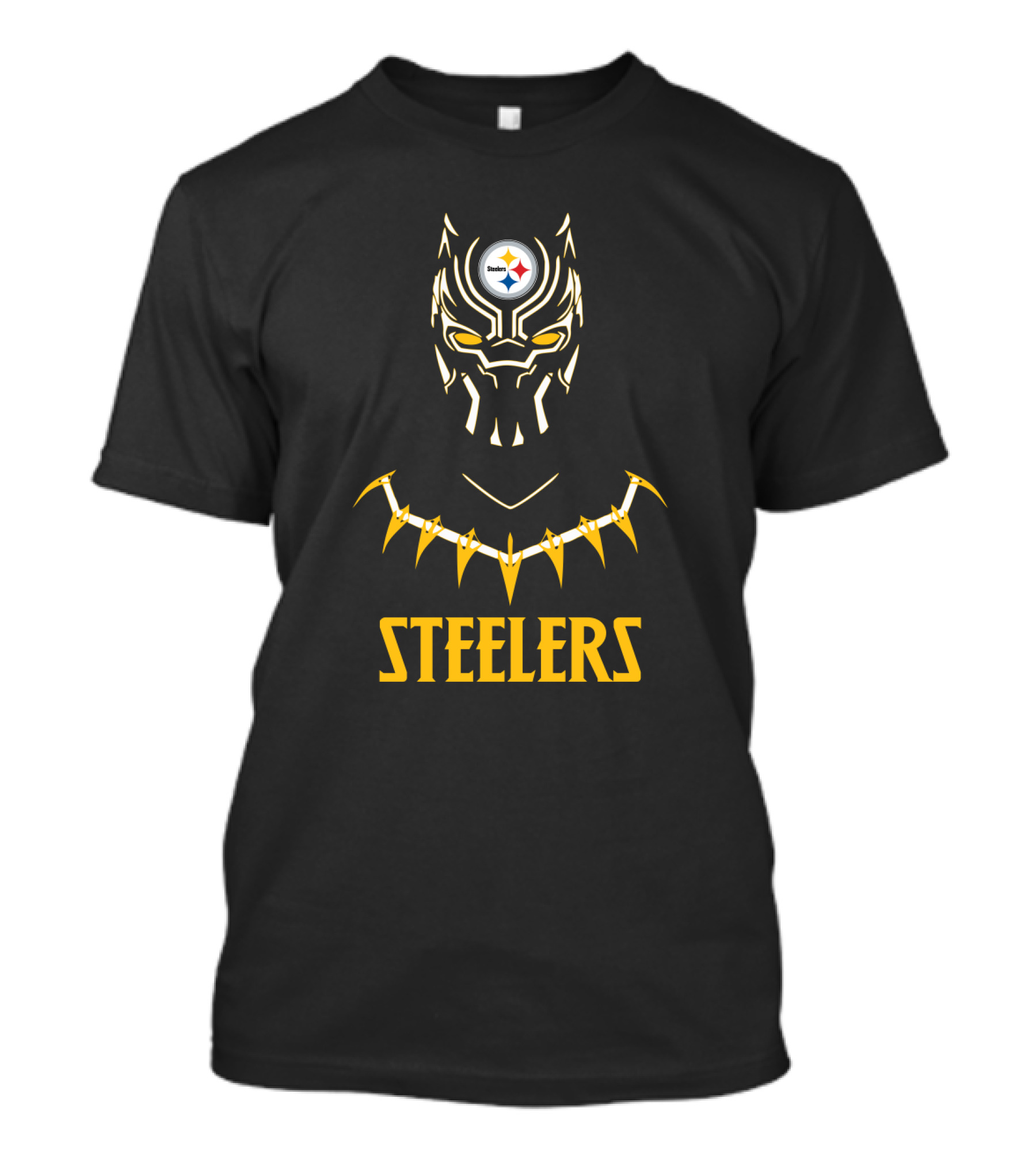 Steelers Black Panther Fan Combination T-Shirt