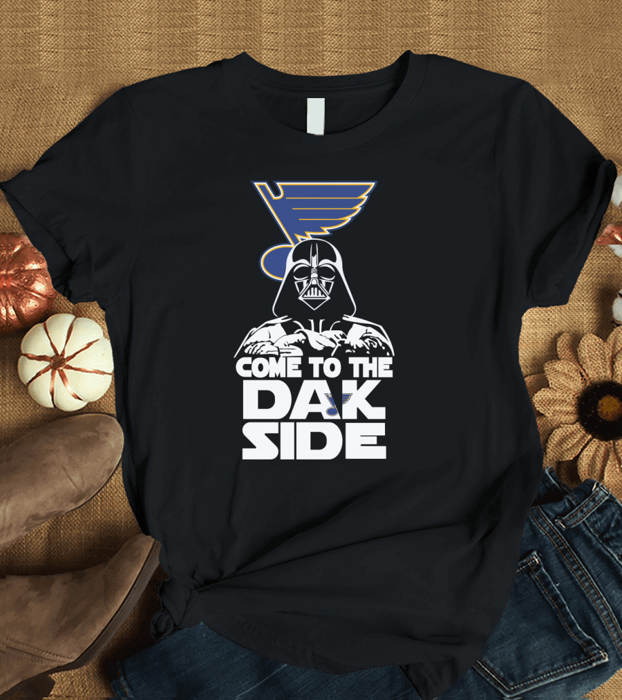 Come to the Dark Side Darth Vader St. Louis Blues Crossover Fans T-Shirt