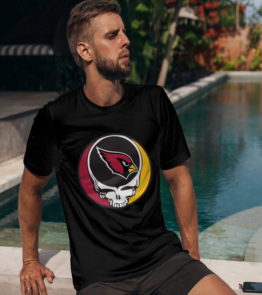 Grateful Dead Arizona Cardinals Skull T-Shirt