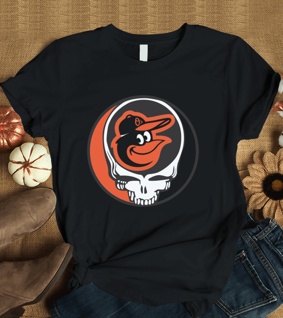 Grateful Dead Steal Your Face Baltimore Orioles Mashup T-Shirt