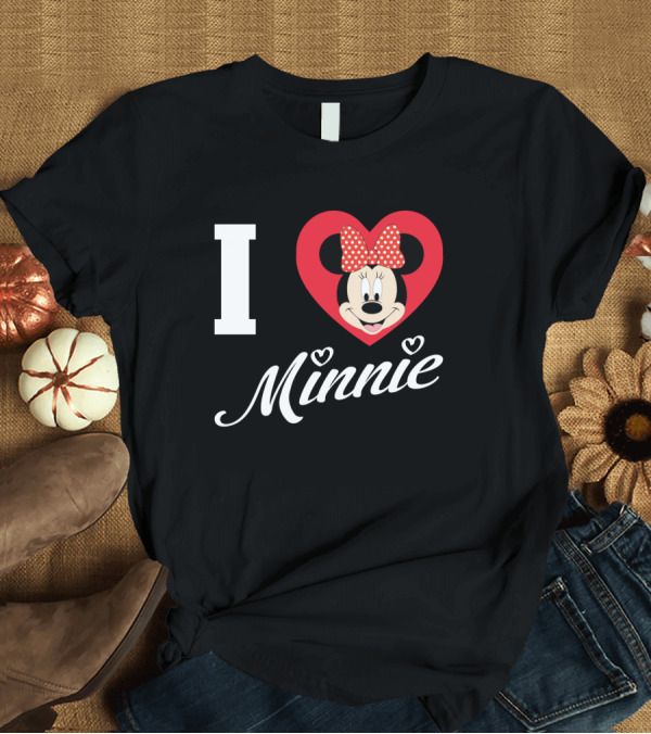 T-Shirt: I Heart Minnie Mouse Bow Polka Dot Magic T-Shirt I Heart Minnie Mouse Bow Polka Dot Magic T-Shirt