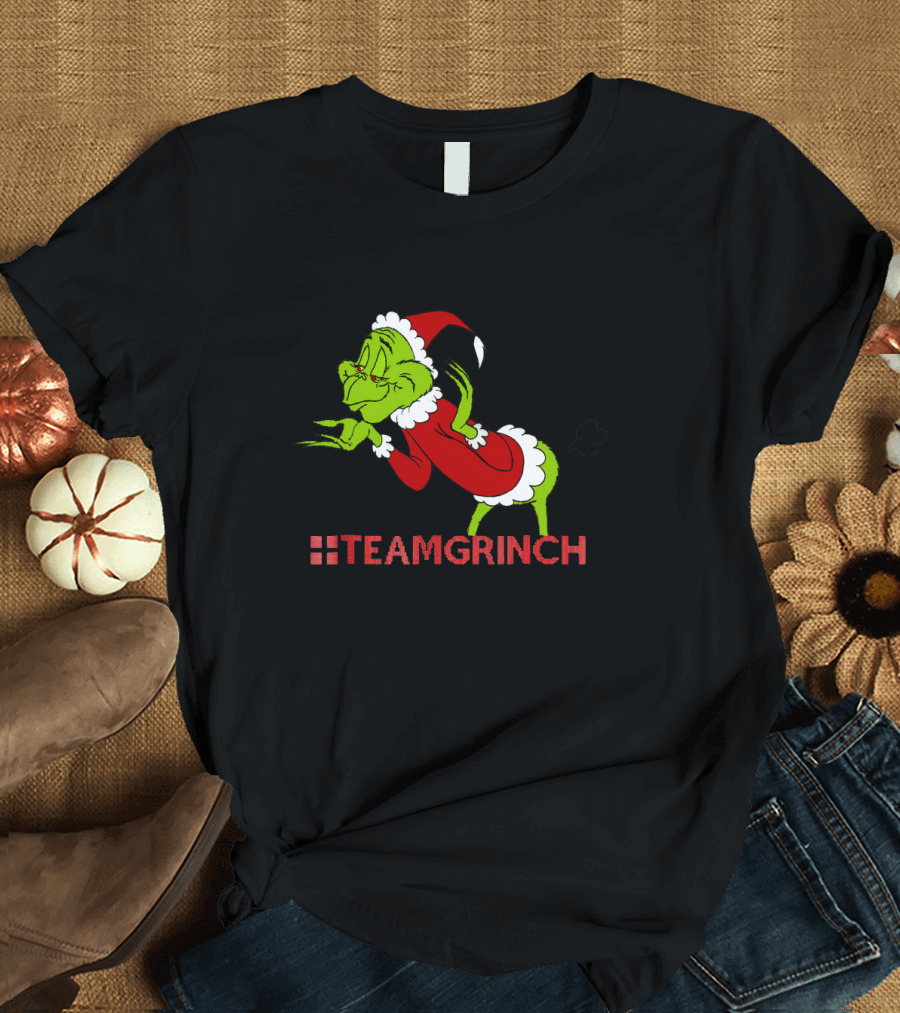 Team Grinch Resting Grinches Face Christmas T-Shirt