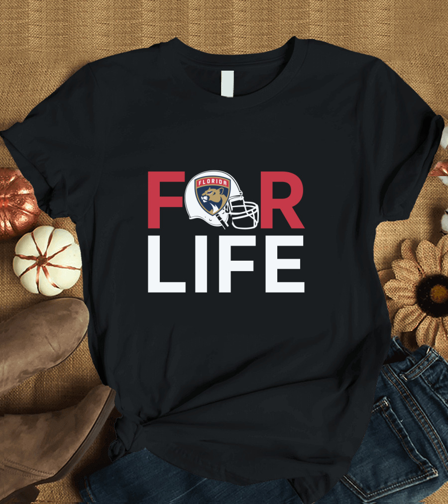Florida Panthers Helmet Logo For Life T-Shirt