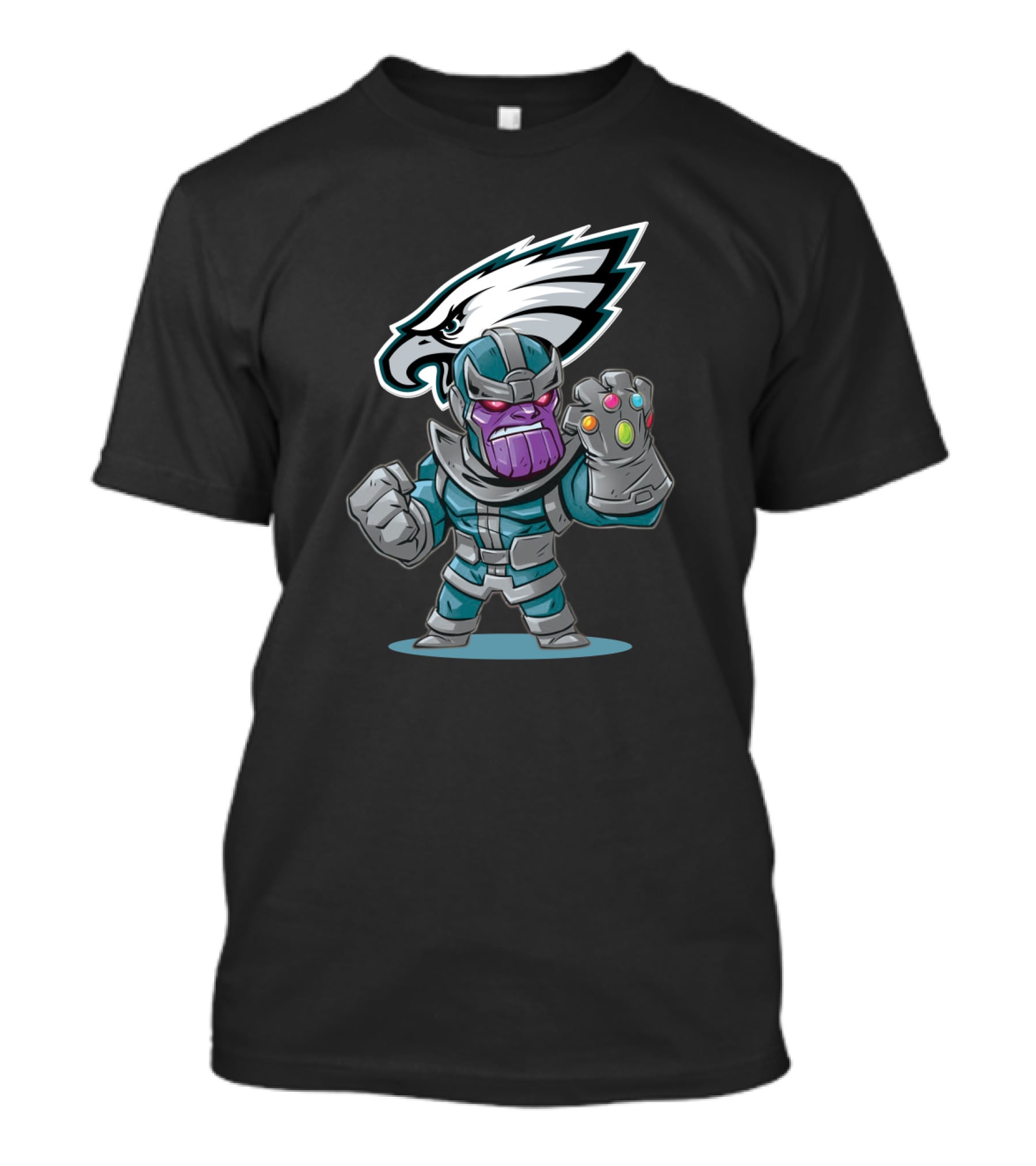 Thanos Philadelphia Eagles Infinity Gauntlet Crossover T-Shirt