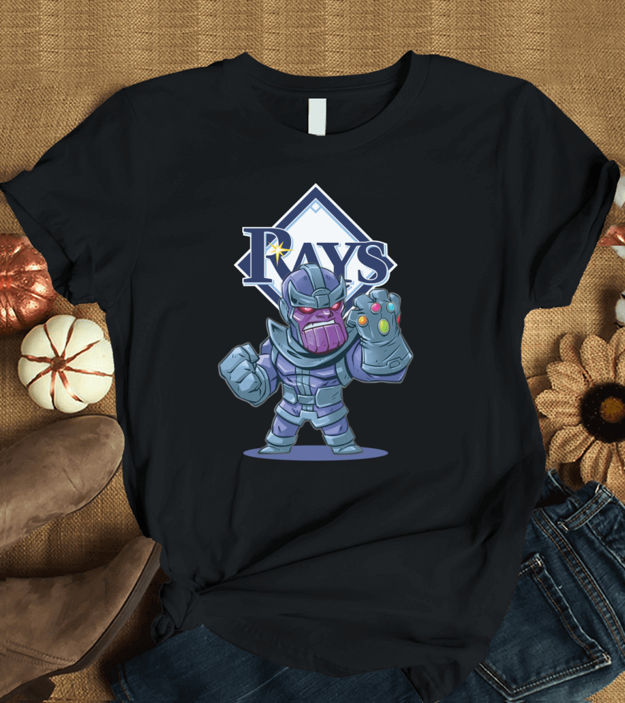 Tampa Bay Rays Fans Thanos Mashup with Infinity Gauntlet T-Shirt