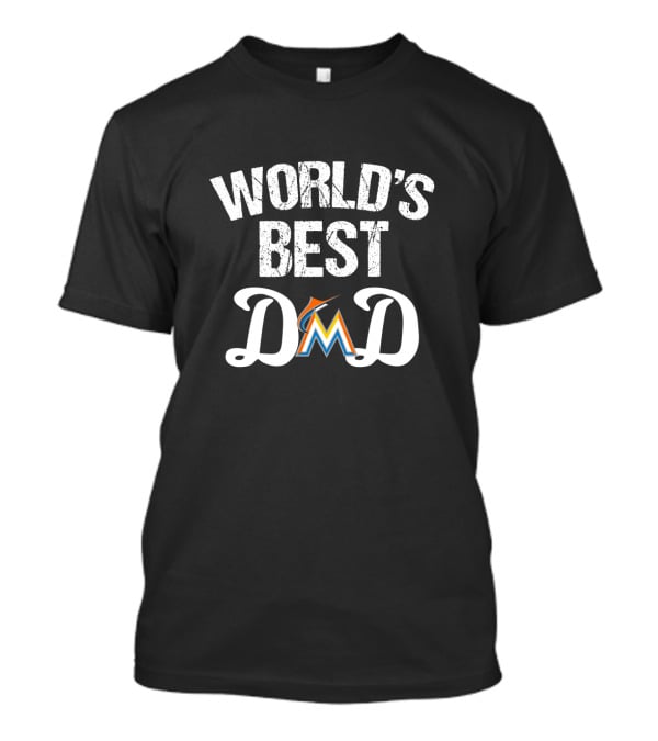 World's Best Dad Miami Marlins T-Shirt