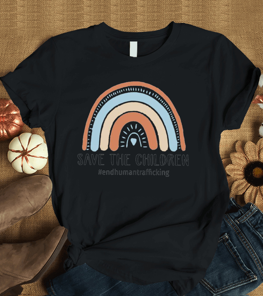 Save The Children #endhumantrafficking Rainbow T-Shirt