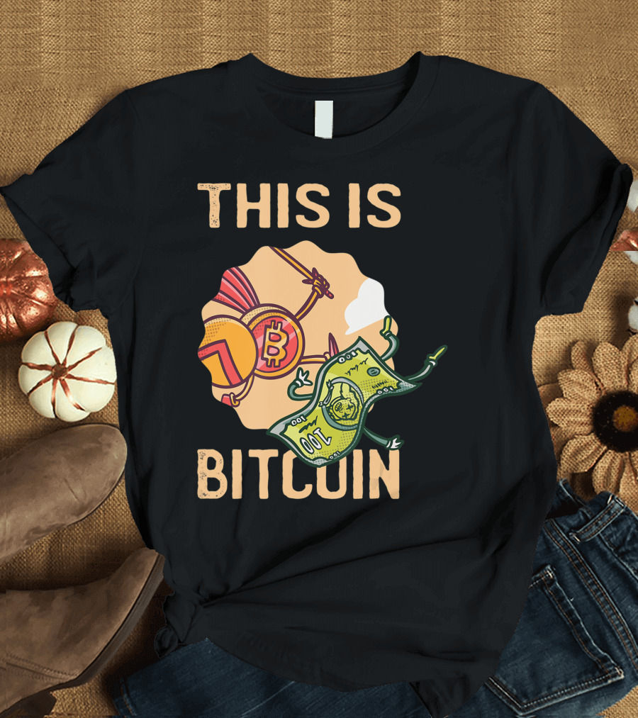 This Is Bitcoin Crypto Hodl Hold Shares Spartan Capital Bull Bear T-Shirt