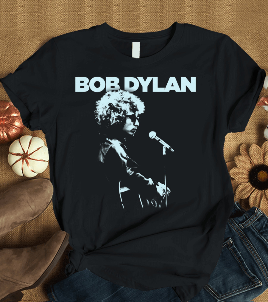 Bob Dylan Profile Microphone T-Shirt