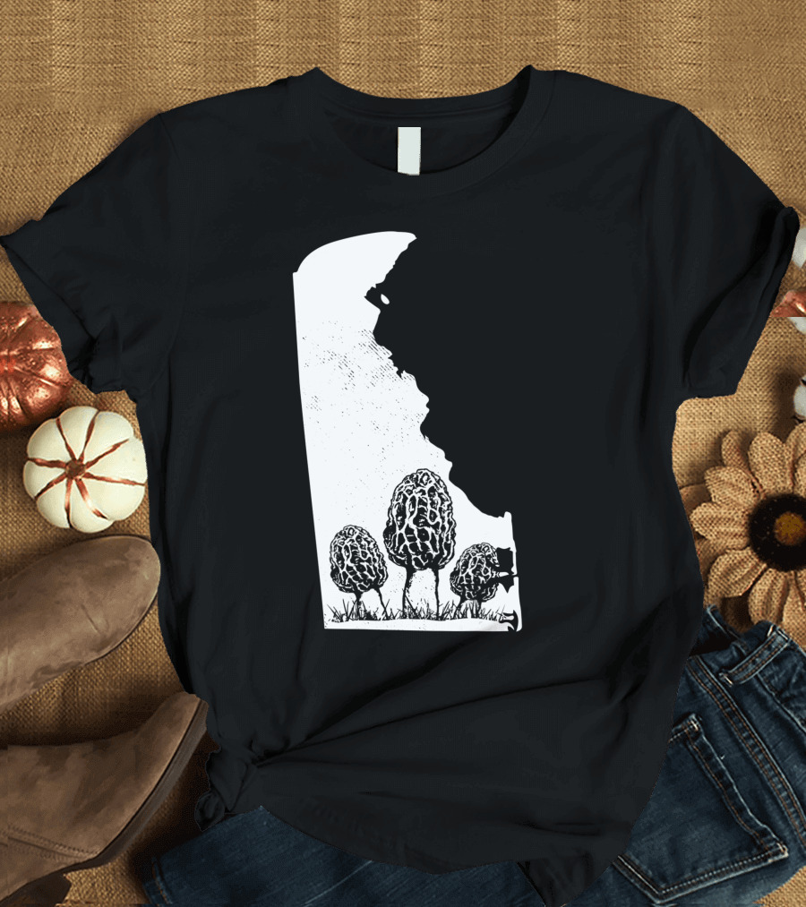 Delaware Morel Mushroom Hunting Foraging Shrooming Hunter Exploration T-Shirt