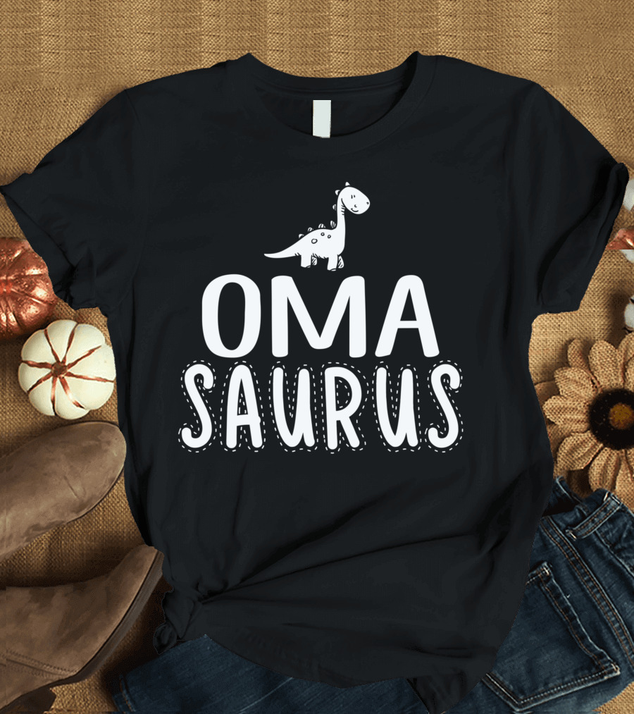 Oma Saurus Dinosaur Cute Family Grandma Gift T-Shirt