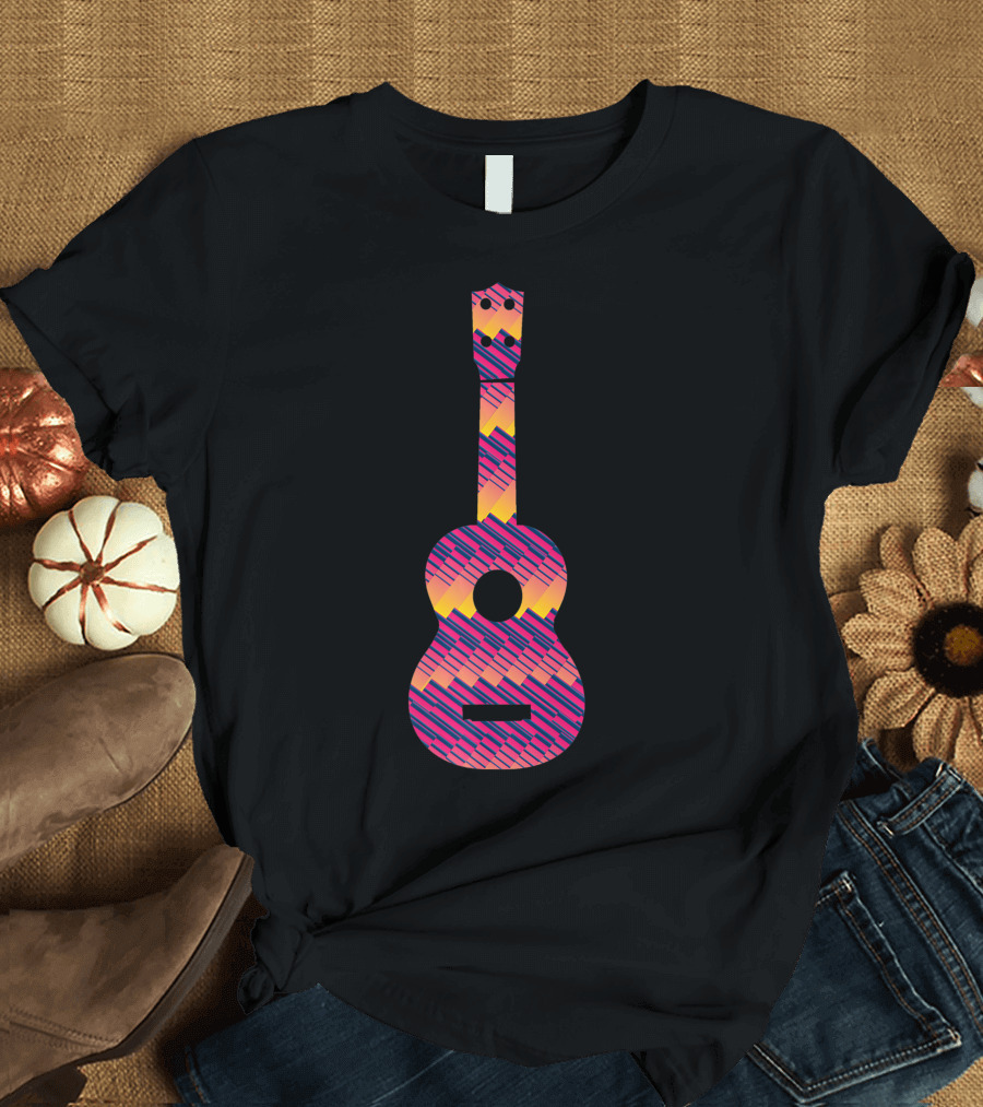 Tie Dye Sunset Guitar T-Shirt