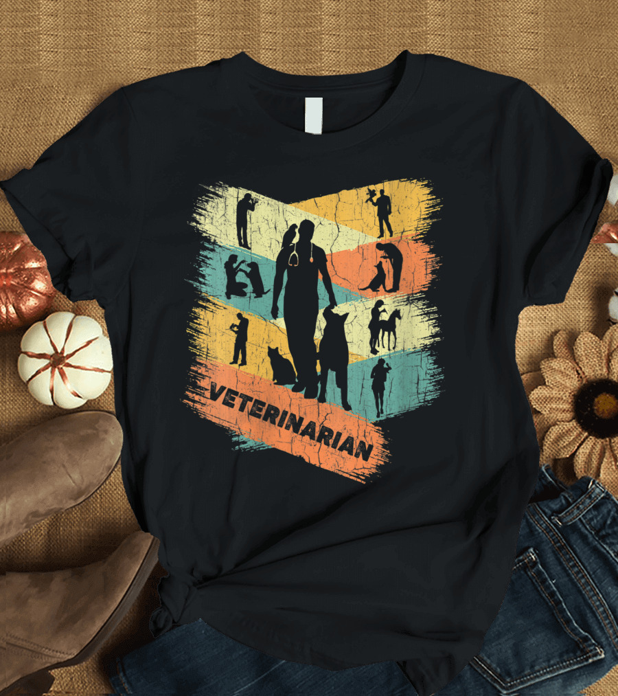 Retro Veterinarian Veterinary Vintage Vet T-Shirt