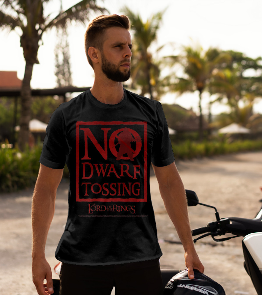 No Dwarf Tossing Sign The Lord Of The Rings T-Shirt
