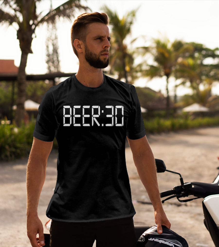 Beer:30 Digital Clock Timeplay T-Shirt