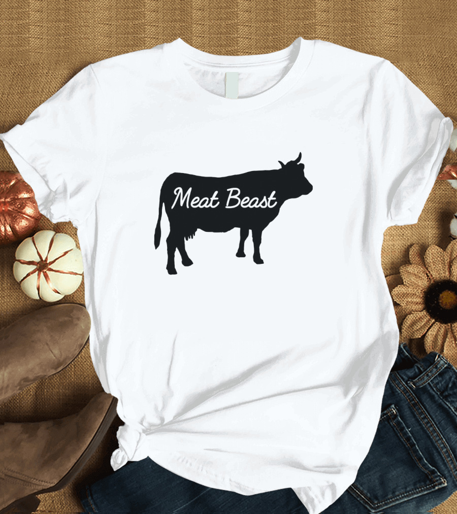 Meat Beast Bold Cow T-Shirt