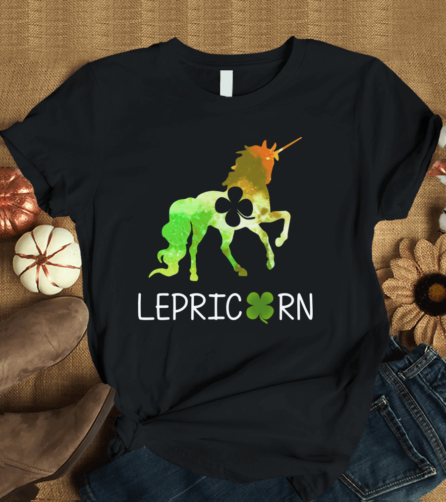 Lepricorn Shamrock Unicorn Leprechaun St. Patrick's Day T-Shirt