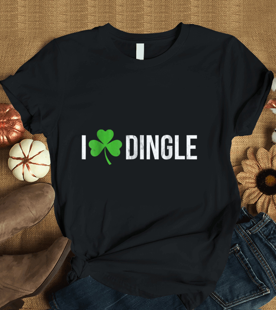 I Shamrock Dingle Ireland Irish Shamrock Heart T-Shirt