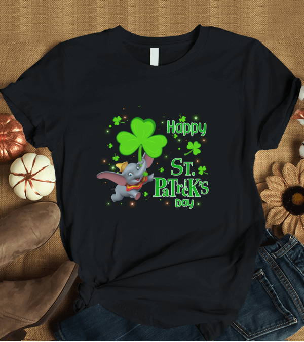 T-Shirt: Happy St. Patrick's Day Dumbo T-Shirt Happy St. Patrick's Day Dumbo T-Shirt