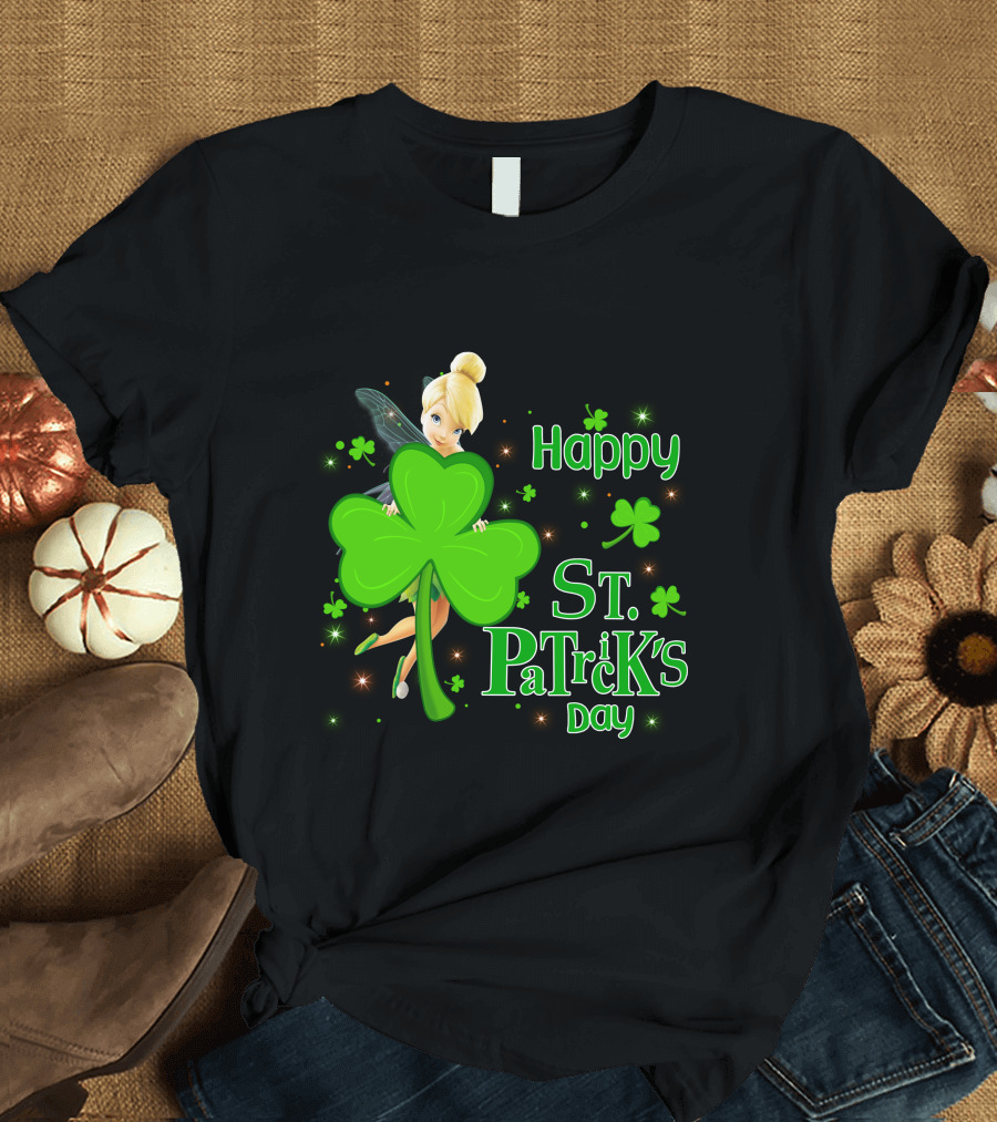 Tinkerbell Happy St. Patrick's Day T-Shirt