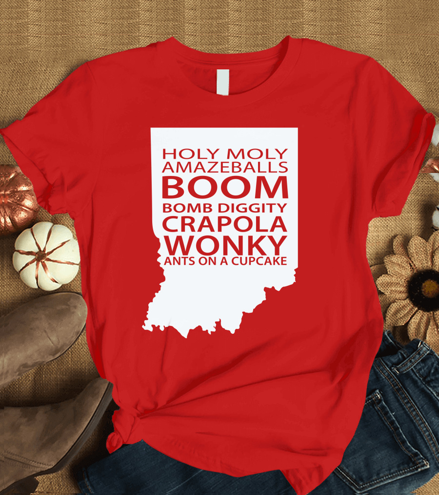 Holy Moly Amazeballs Boom Bomb Diggity Crapola Wonky Ants on a Cupcake T-Shirt