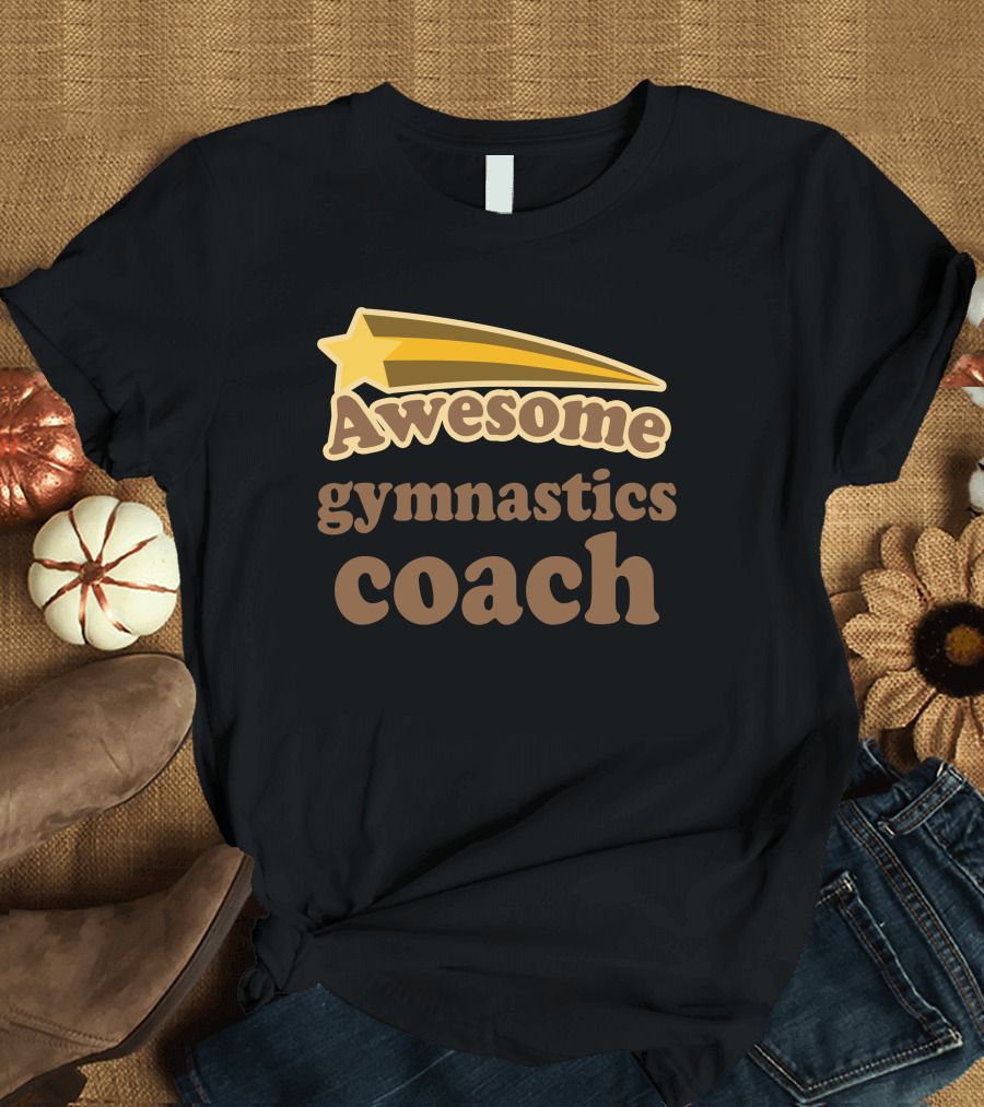 Awesome Gymnastics Coach Starburst Recognition T-Shirt