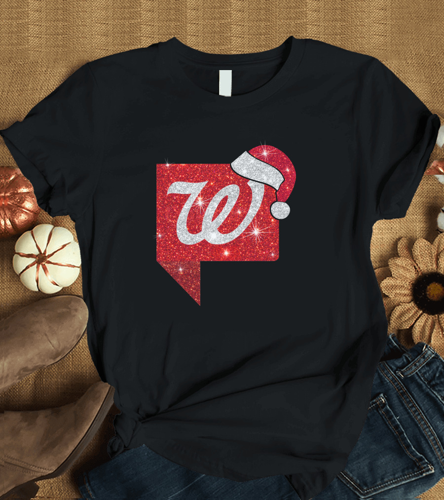Walgreens Logo Christmas Santa Hat Holiday T-Shirt