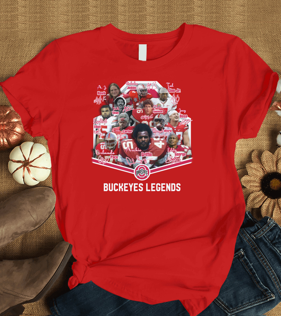 Ohio State Buckeyes OSB Legends Football Stars T-Shirt