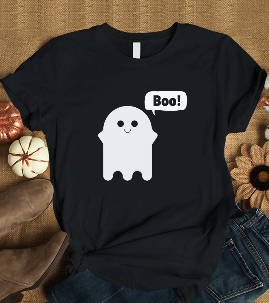 Cute Smiley Ghost Boo Edition T-Shirt
