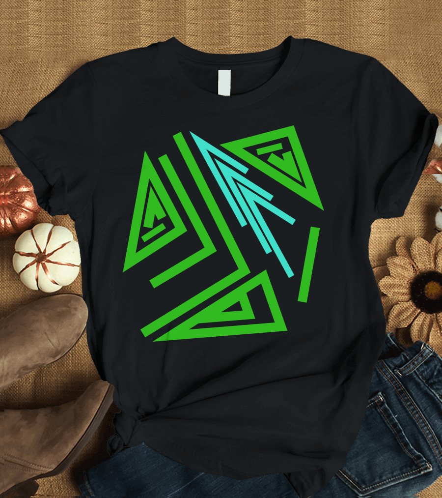 Mystical Geometry Alchemy Symbol and Magic Runes Sign T-Shirt