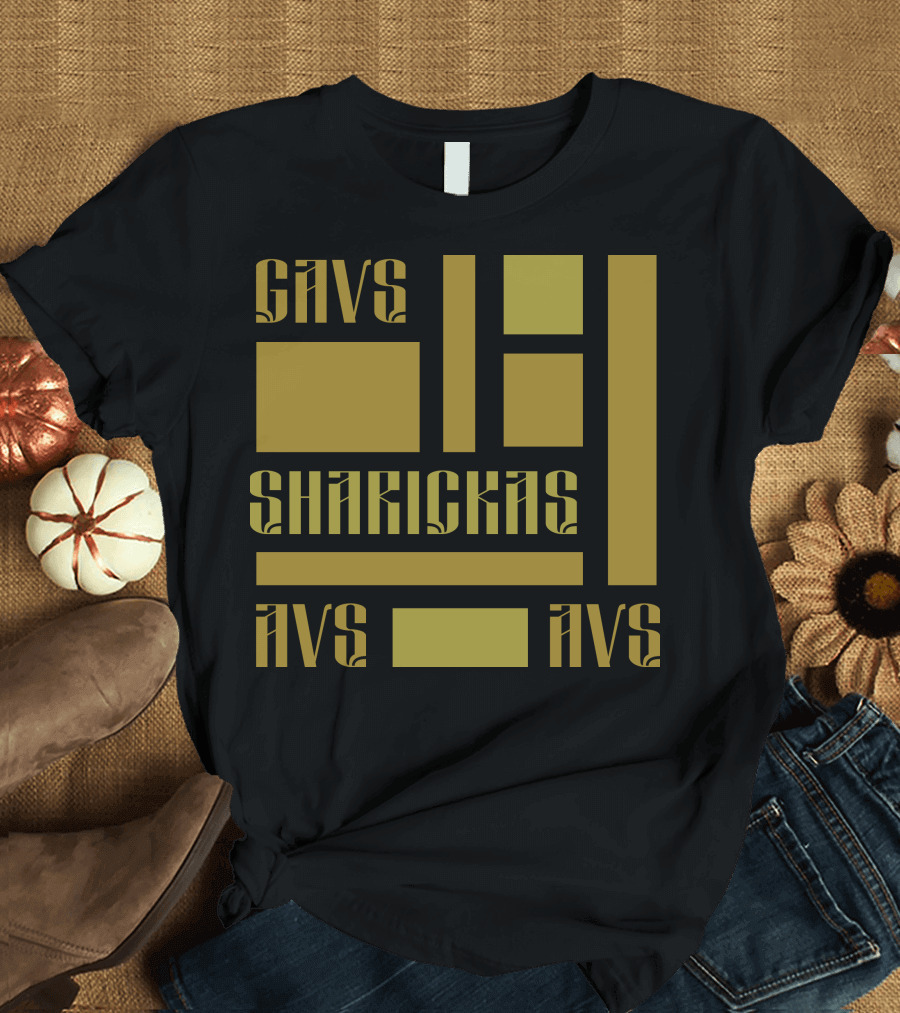 CAVS SHARICKAS AVS AVS Unique Lettering T-Shirt