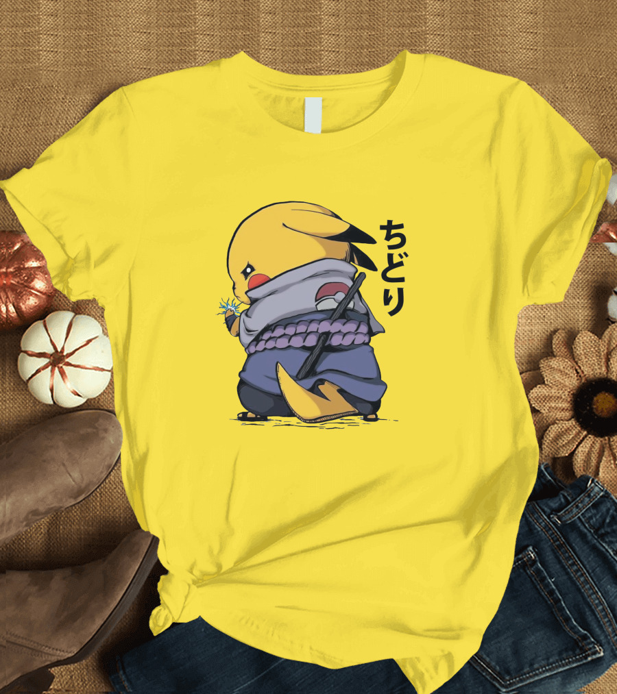 Pika Chidori Ninja Mashup for Fans T-Shirt