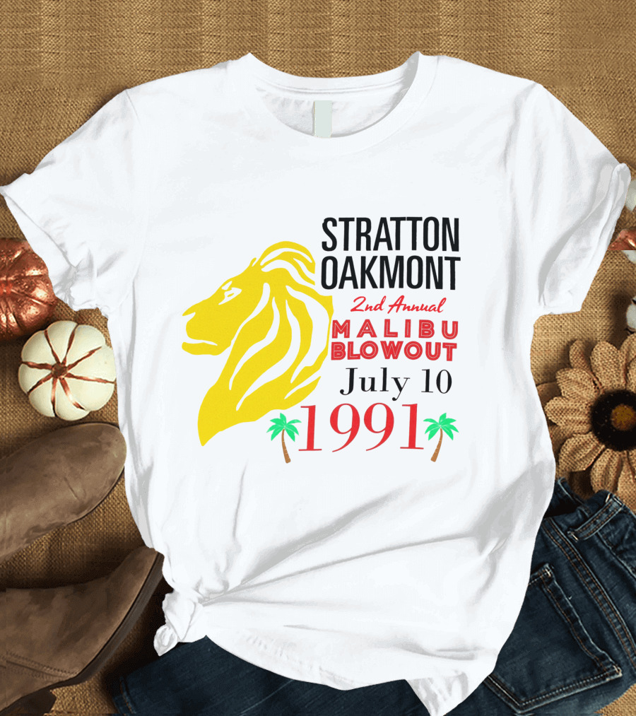 Stratton Oakmont 2nd Annual Malibu Blowout July 10 1991 T-Shirt