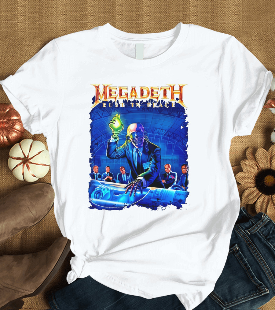 Plus Size Megadeth Rust in Peace M234xl M494 Raglan Summer T-Shirt