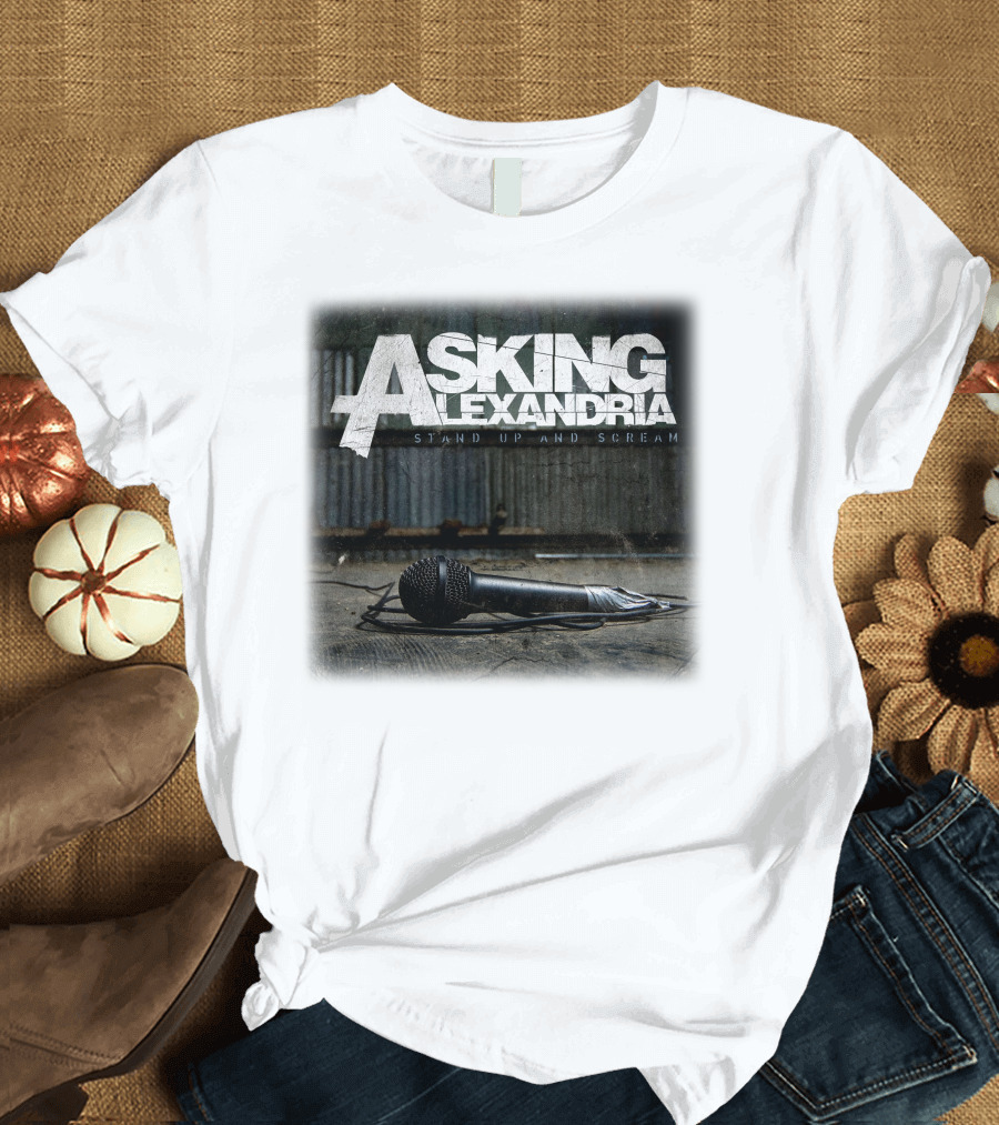 Asking Alexandria Stand Up and Scream Microphone Scene T-Shirt